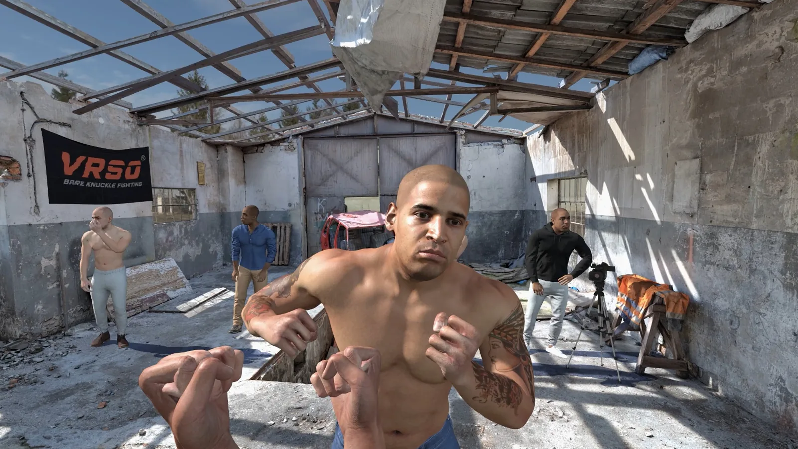 Realistic damage engine in Boxing Underdog VR boxing